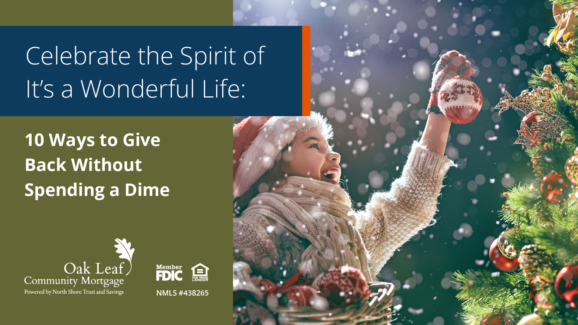 Celebra el espíritu de «¡Qué bello es vivir!»: 10 maneras de ayudar a los demás sin gastar un centavo